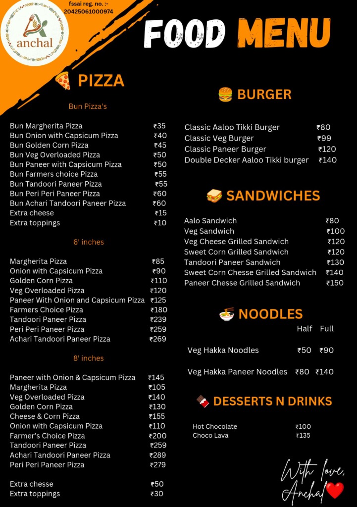 Menu Page 1